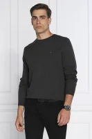 pulover core | regular fit | z dodatkom svile Tommy Hilfiger 	grafitna barva	