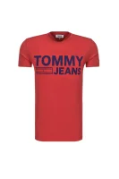 t-shirt tjm basic cn | slim fit Tommy Jeans 	rdeča	