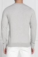 pulover core | regular fit | z dodatkom svile Tommy Hilfiger 	pepelnata	