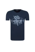 t-shirt tjm finish line | regular fit Tommy Jeans 	temno modra	