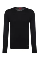 pulover san bastio | regular fit HUGO 	črna	