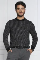 volneni pulover lacrimo | regular fit BOSS BLACK 	črna	