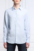 Lanena srajca COLLINS | Regular Fit GUESS 	modra	