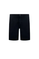 lniane kratke hlače siman2-shorts-d | tapered BOSS ORANGE 	temno modra	