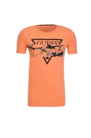 t-shirt 3d liquid tee GUESS 	oranžna	