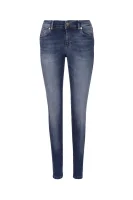 kavbojke paillettes Versace Jeans 	modra	