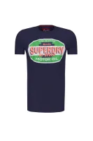 t-shirt reworked classic Superdry 	temno modra	