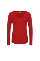 pulover tjw | regular fit | z dodatkom volne Tommy Jeans 	rdeča	