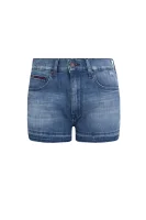 kratke hlače hotpant | slim fit | denim Tommy Jeans 	modra	