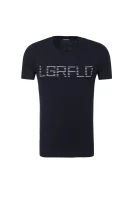 t-shirt Lagerfeld 	temno modra	