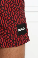 Kopalne hlače JAGO | Regular Fit Hugo Bodywear 	rdeča	