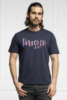 majica dontrol | regular fit HUGO 	temno modra	