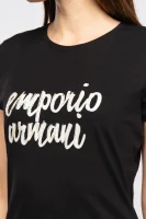majica | regular fit Emporio Armani 	črna	