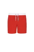 kratke hlače kąpielowe colorblock Hilfiger Denim 	rdeča	