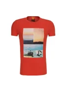 t-shirt tacket3 BOSS ORANGE 	rdeča	