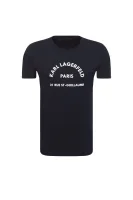 t-shirt print | regular fit Karl Lagerfeld 	temno modra	