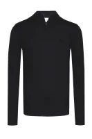 wełniany pulover | regular fit Lacoste 	črna	