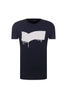 t-shirt scuba/s drops | regular fit Gas 	temno modra	