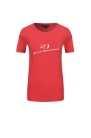 majica | regular fit Emporio Armani 	rdeča	