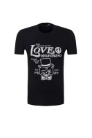 t-shirt Love Moschino 	temno modra	