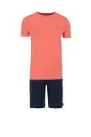 pižama logo | regular fit Tommy Hilfiger 	koralna	