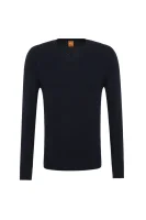pulover albono BOSS ORANGE 	temno modra	