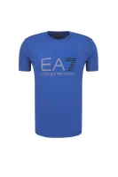 t-shirt EA7 	svetlo modra barva	
