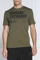 Majica | Regular Fit Armani Exchange 	kaki barva	