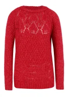 pulover gaenoir | regular fit | z dodatkom volne GUESS 	rdeča	