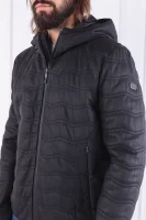 usnjena jakna junco 1 | regular fit BOSS GREEN 	črna	
