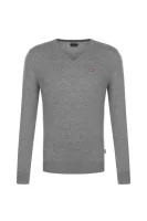 wełniany pulover damavand Napapijri 	siva	