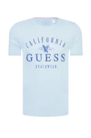t-shirt | regular fit Guess 	svetlo modra barva	