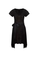 koronkowa oblekica + kombineža TWINSET 	črna	