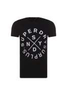 t-shirt surplus goods Superdry 	črna	