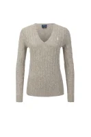 wełniany pulover | regular fit POLO RALPH LAUREN 	pepelnata	