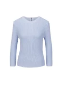 pulover sitina HUGO 	svetlo modra barva	