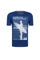t-shirt | slim fit | pima Armani Exchange 	temno modra	