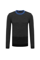 wełniany pulover nartelli BOSS BLACK 	grafitna barva	