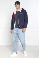 Dvostranska jakna SHERPA | Relaxed fit Tommy Jeans 	temno modra	