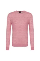 lniany pulover kwasirol BOSS ORANGE 	roza	