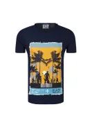 t-shirt beachwear | regular fit EA7 	temno modra	