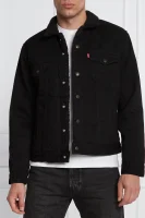 Jeans jakna TYPE 3 SHERPA | Regular Fit Levi's 	črna	