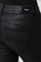 kavbojke pixie | slim fit | mid waist Pepe Jeans London 	črna	