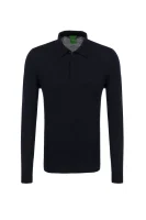 wełniany pulover c-camus BOSS GREEN 	temno modra	