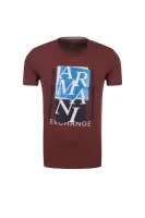 t-shirt Armani Exchange 	bordo	