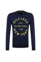 pulover nicklas Tommy Hilfiger 	temno modra	