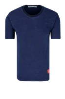 t-shirt indigo | regular fit CALVIN KLEIN JEANS 	temno modra	