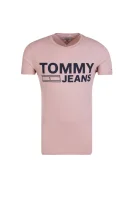 t-shirt tjm basic cn | slim fit Tommy Jeans 	prašno roza	