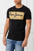 majica charing | slim fit Pepe Jeans London 	črna	