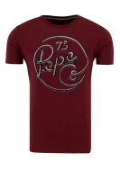 t-shirt meidinger | slim fit Pepe Jeans London 	bordo	